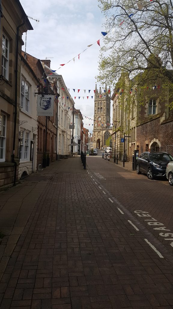 My new view out on the main road.