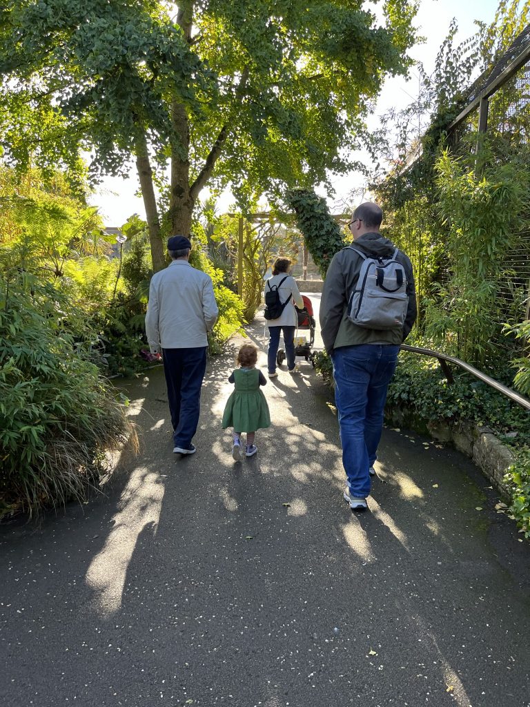 Family walking together.