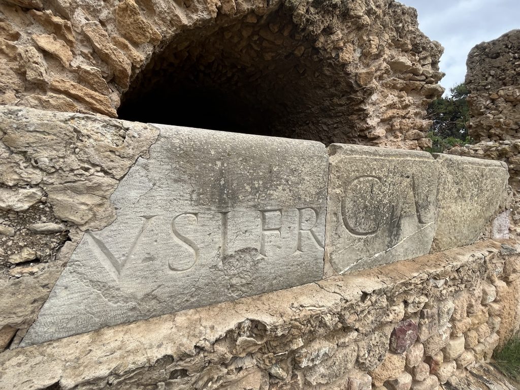 Carving at Roman Theatre.